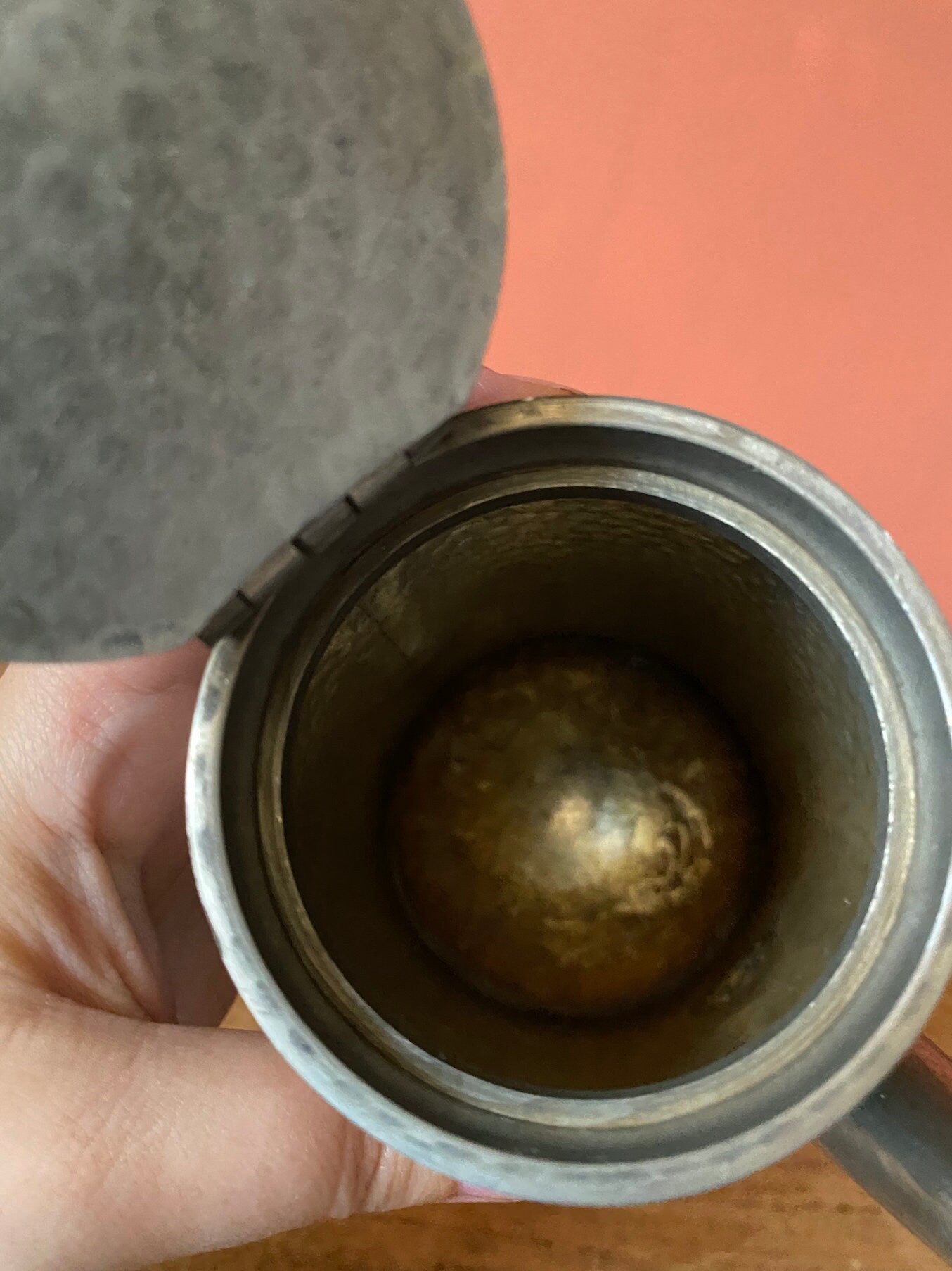 English 1960s Pewter Coffee Pot