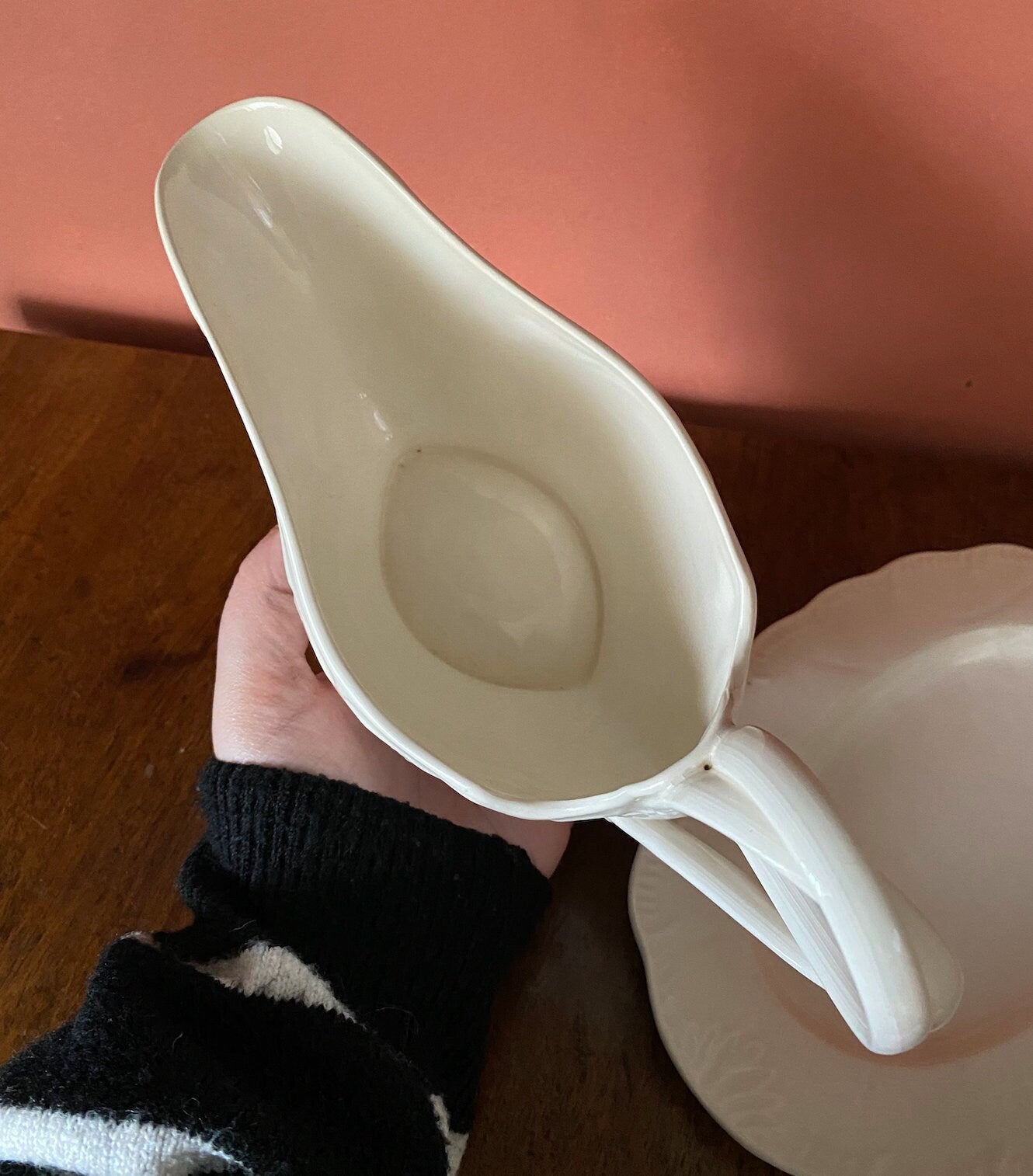 Classic Creamware Leedsware Gravy Boat | Harrogate
