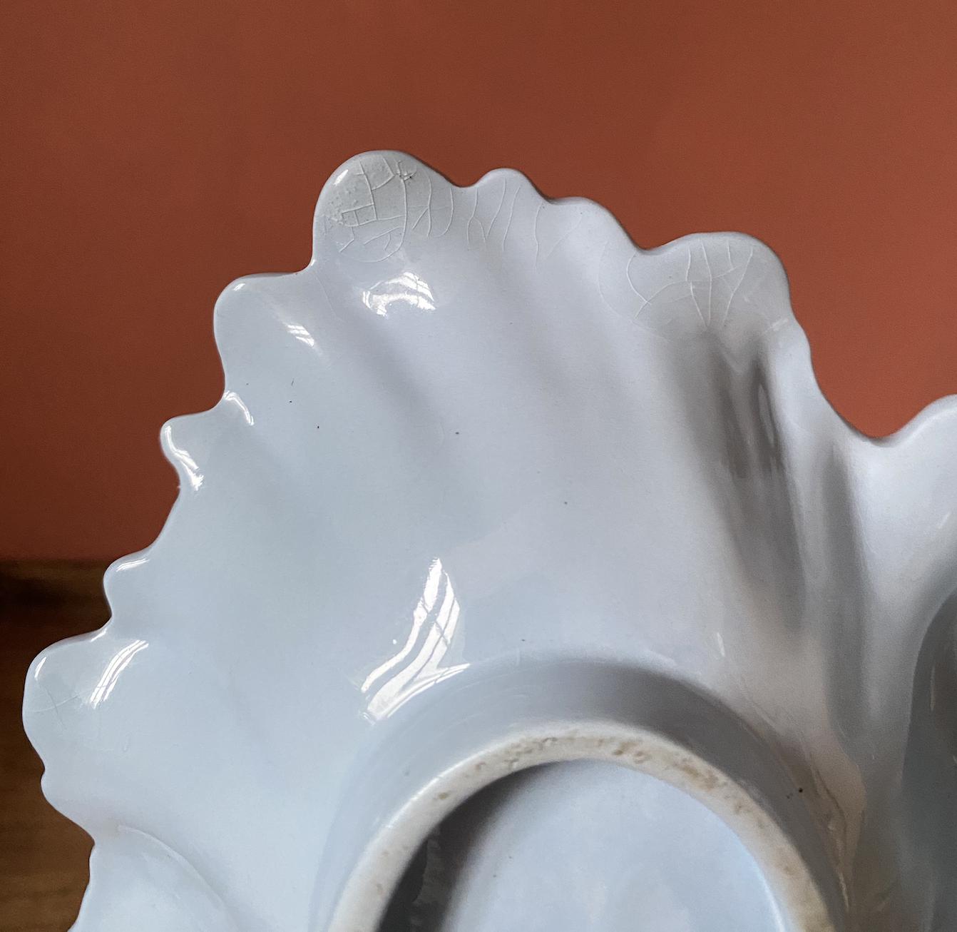 Falcon Ware Pastel Blue Two Sided Leaf Shaped Serving Dish