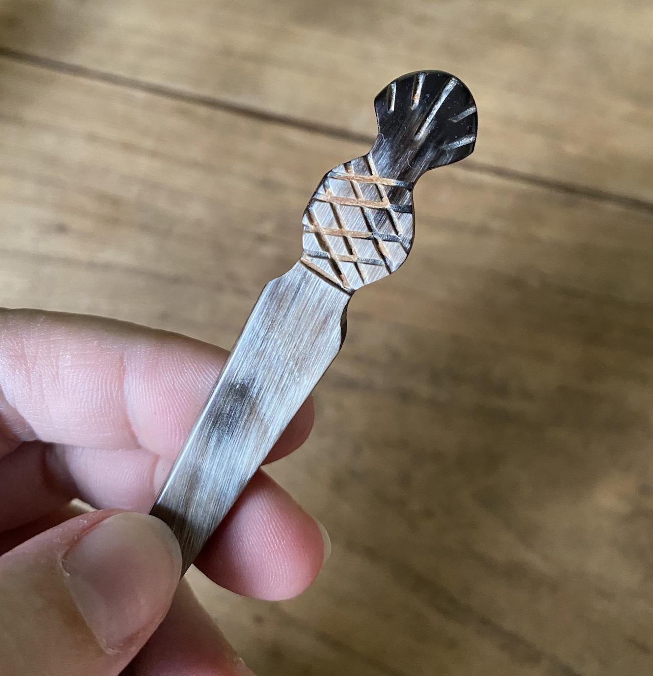 Resin Thistle Topped Spoon
