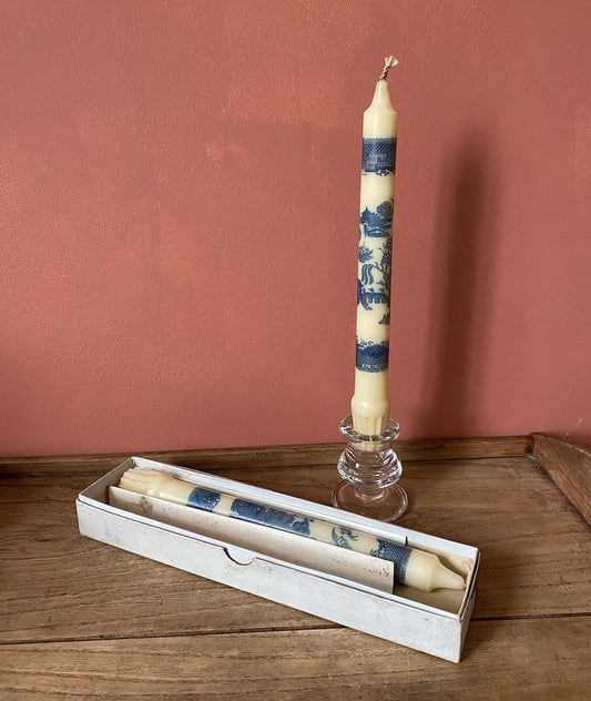 Prices Willow Pattern Art Candles in Box