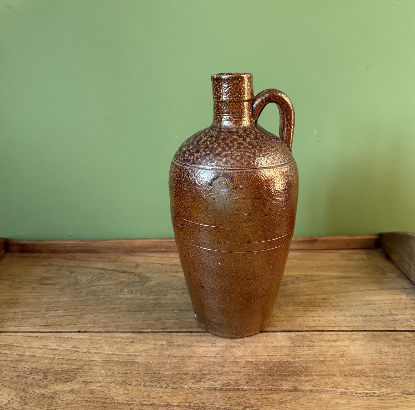 Campos Filhos Portuguese Brown Salt Glaze Bottle