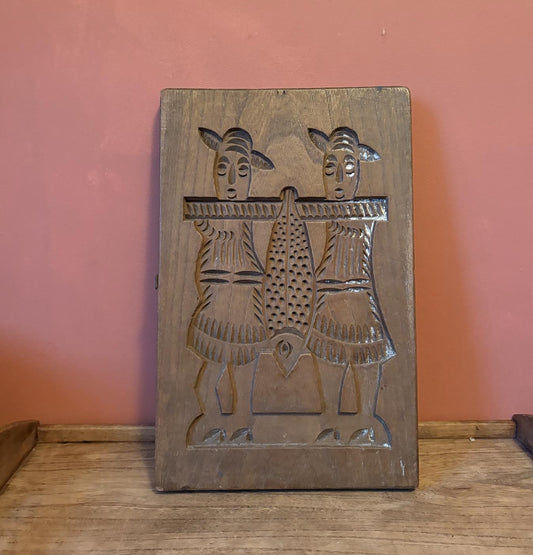 Double Sided Wooden Speculoos / Gingerbread Baking Mould
