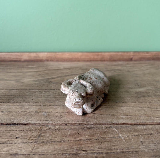 Hand carved Soapstone Water Buffalo