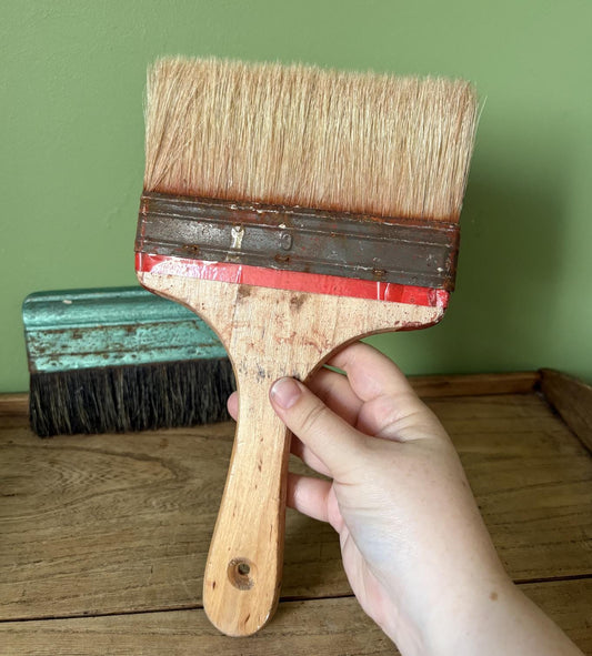 Two Vintage Pasting Brushes