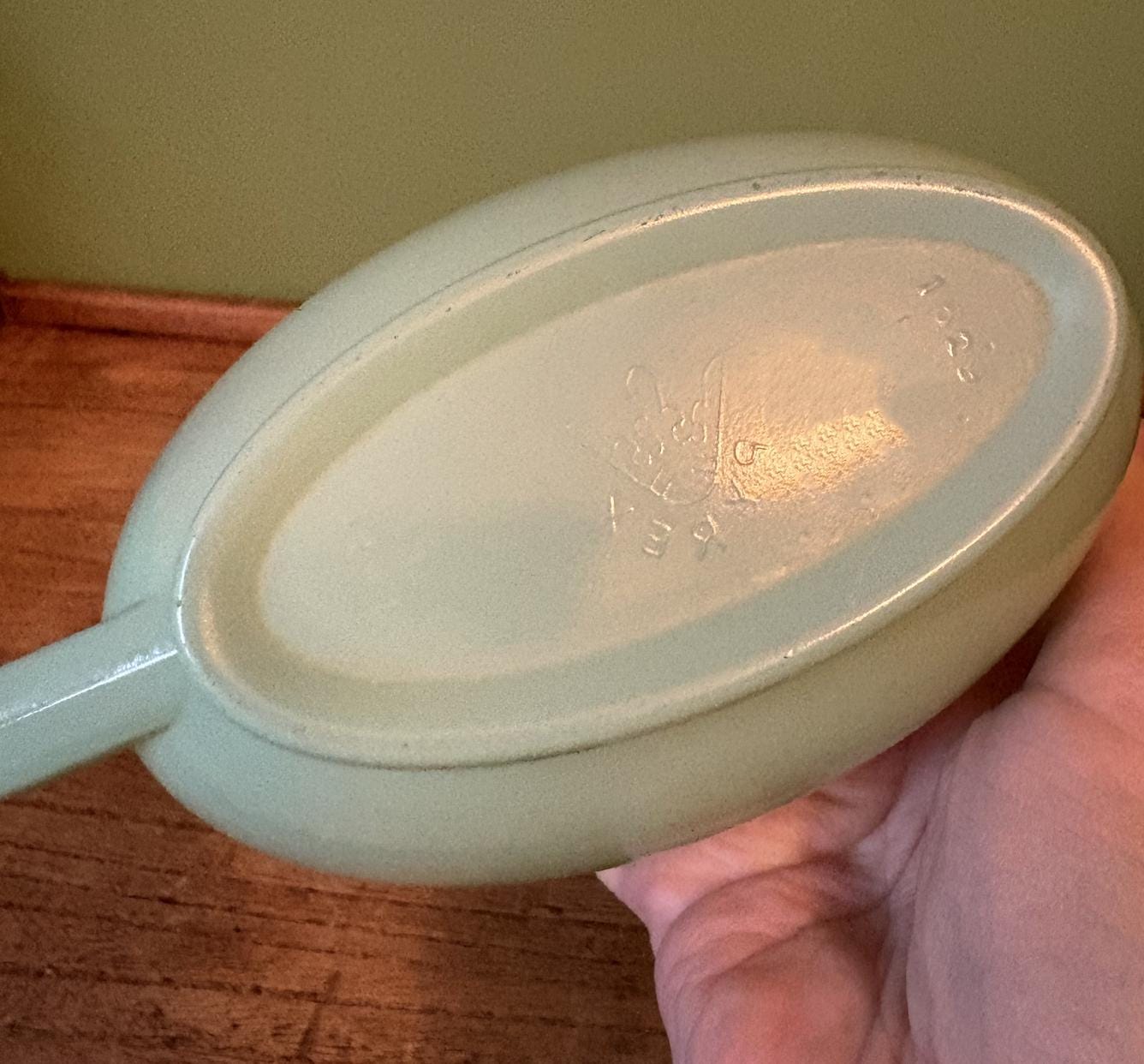 Pyrex Mint Green Glass Gravy Boat