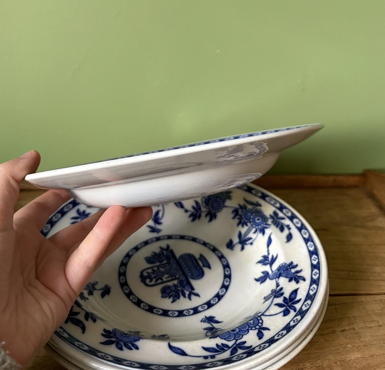 Set of 4 Minton Delph Shallow Bowls