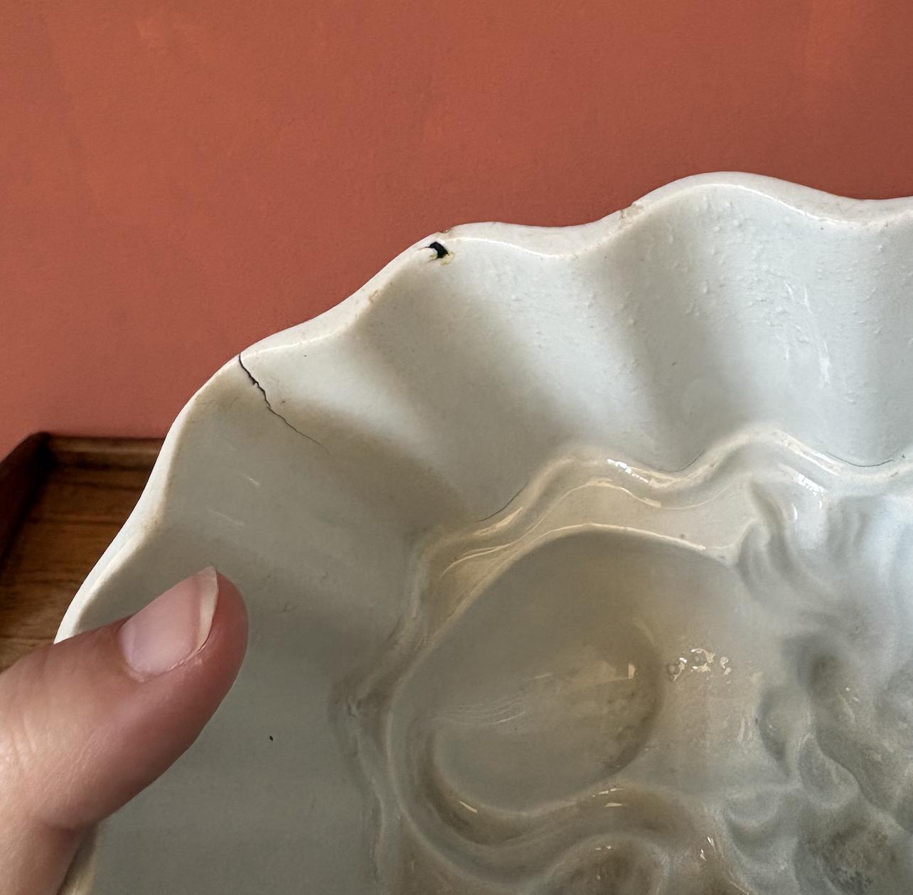 19th Century Ceramic Lion Jelly Moulds