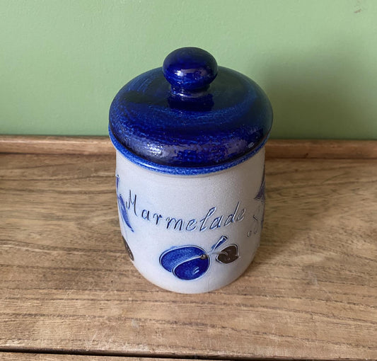French Salt Glaze Marmelade Pot