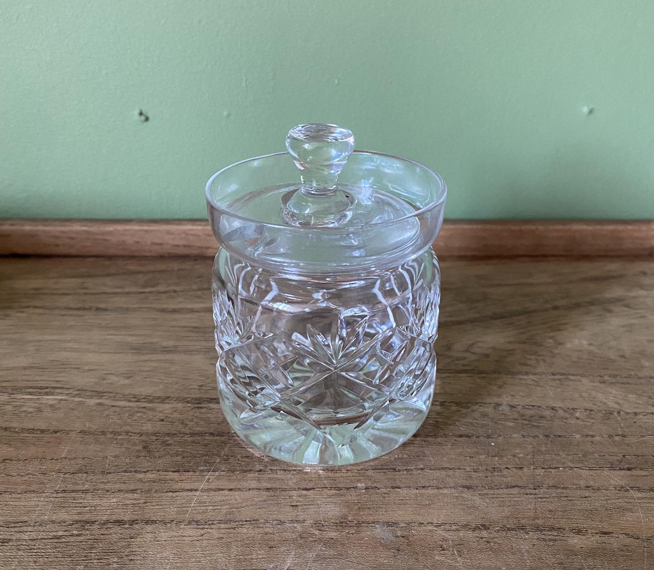 Cut Glass Sugar | Condiment Pot