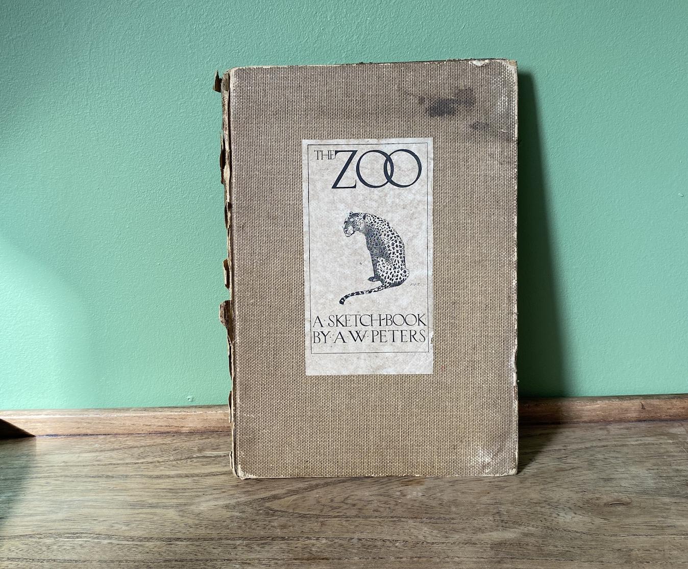The Zoo A Sketchbook by A.W Peters 1915 Edition