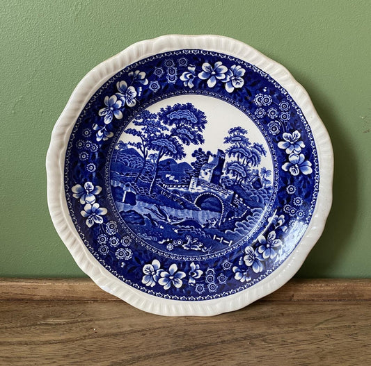Spode Blue Tower Transfer Ware Side Plate
