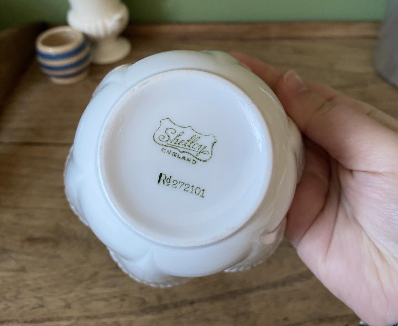 Shelly's Dainty Bone China Creamer and Sugar Bowl