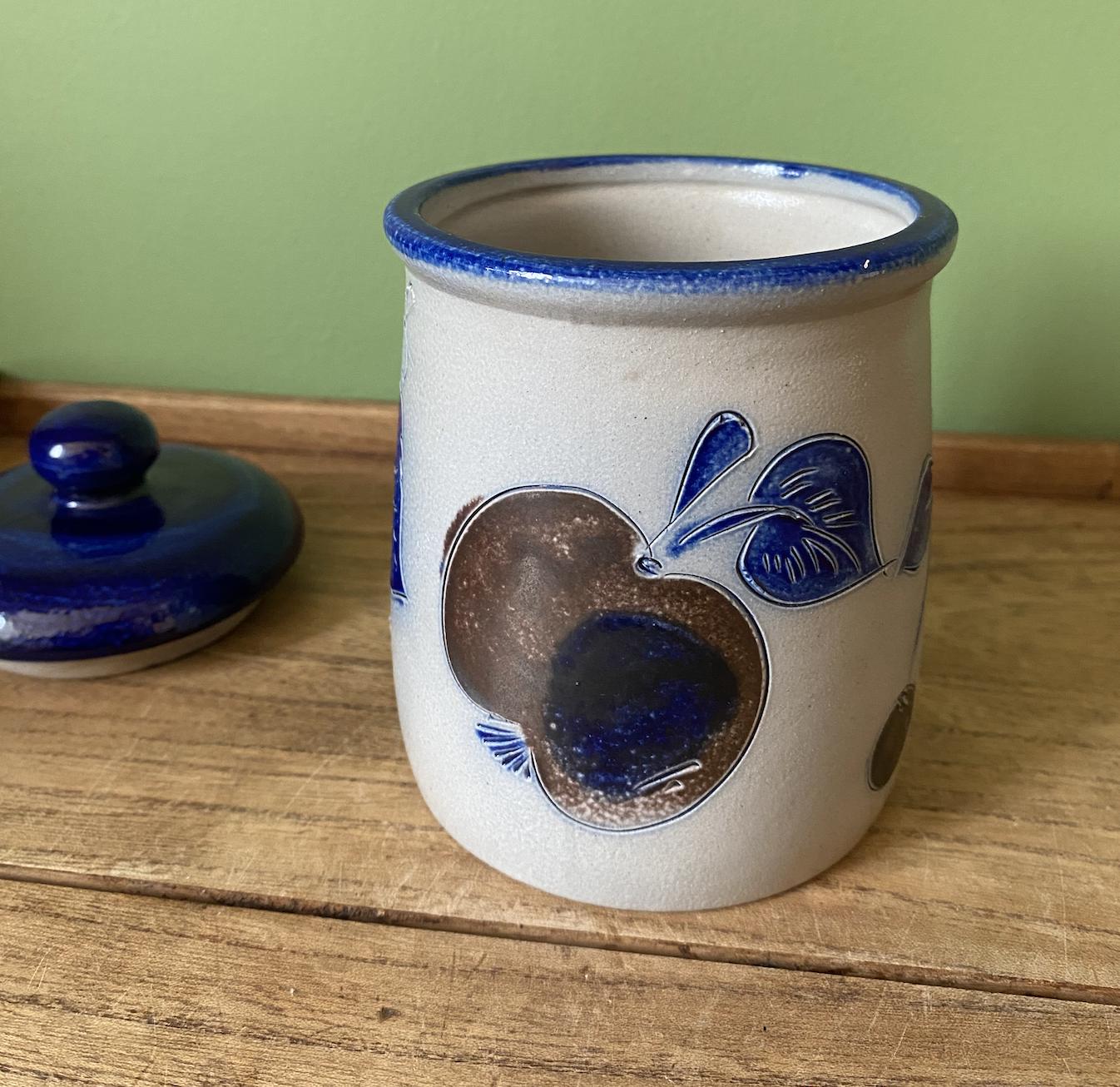 French Salt Glaze Marmelade Pot