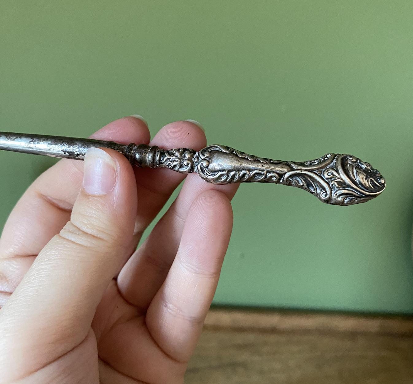Lace | Button | Boot Hooks - Silver Plate & Steel