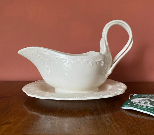 Classic Creamware Leedsware Gravy Boat | Harrogate