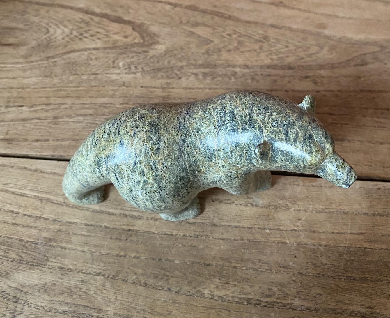 Carved Soapstone Bear