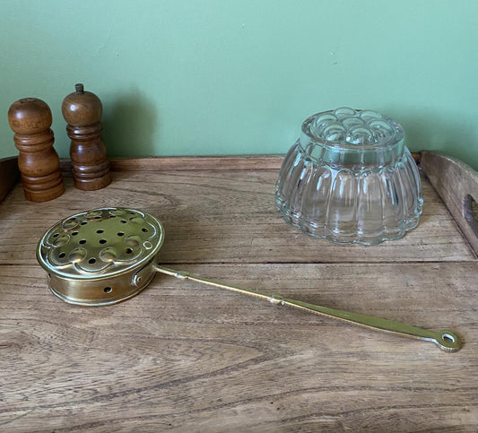 Small Brass Round Bed Warmer