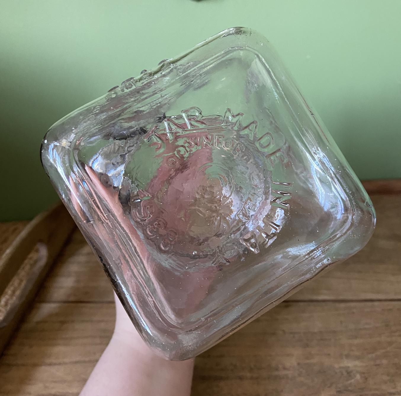 1879 Granny’s Product Vintage Latched Wired Glass Storage Jar Container Canister - 1 Quart