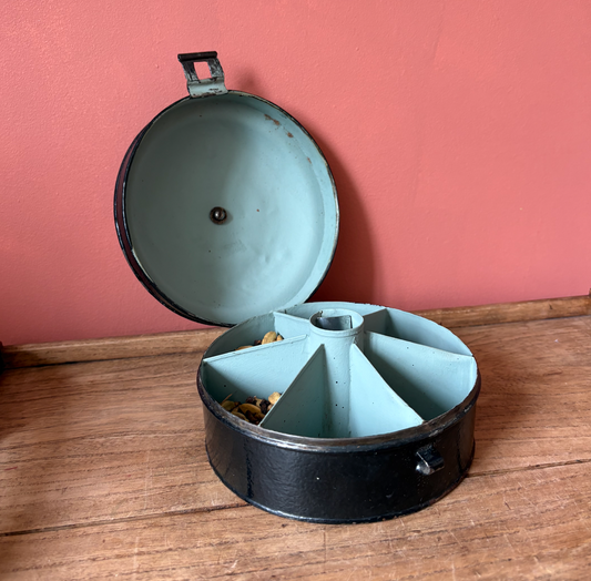 Metal Sectioned Spice Tin