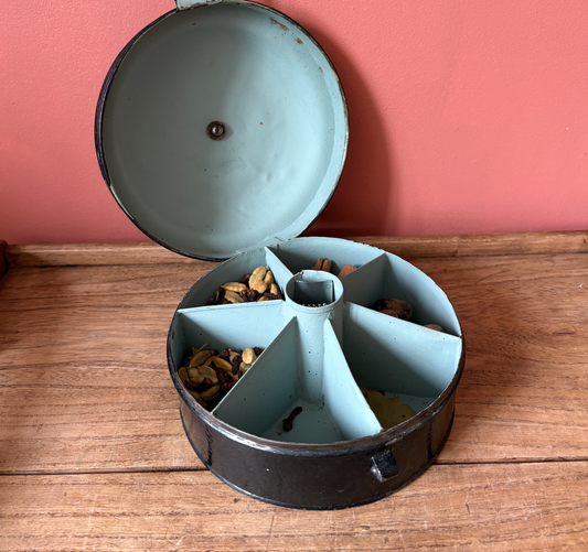 Metal Sectioned Spice Tin
