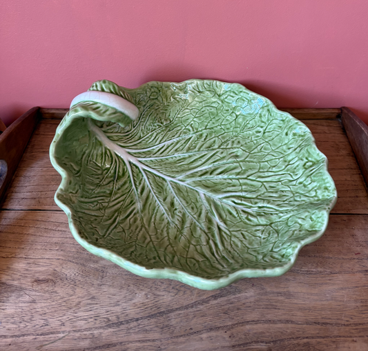 Old Bordallo Pinheiro Serving Cabbage Bowl