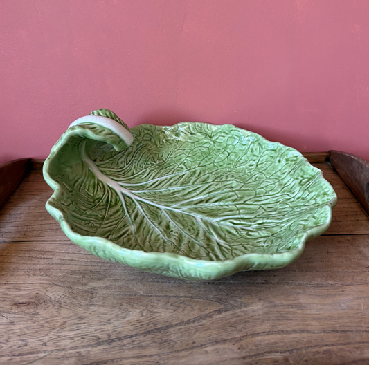 Old Bordallo Pinheiro Serving Cabbage Bowl
