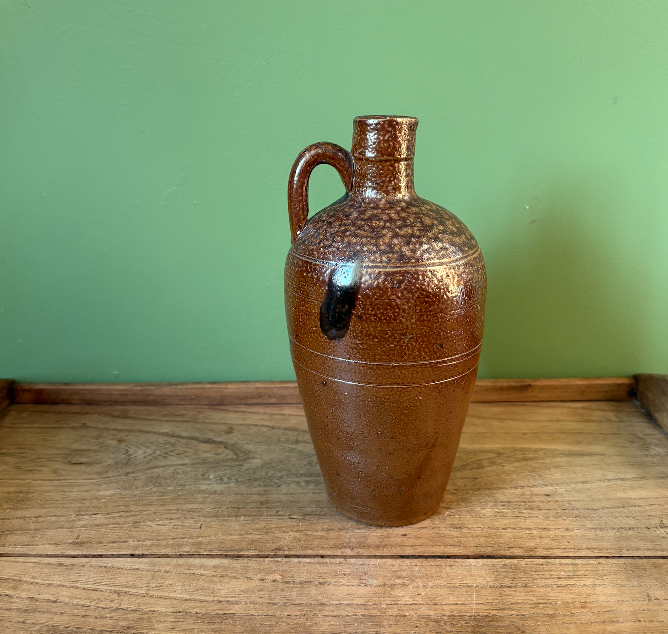 Campos Filhos Portuguese Brown Salt Glaze Bottle