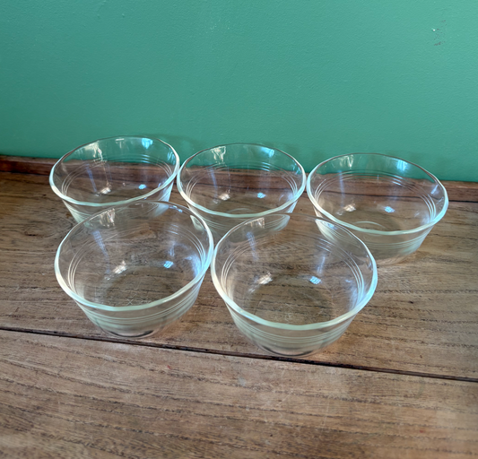 x5 Pyrex Custard Bowls