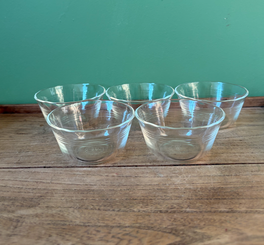 x5 Pyrex Custard Bowls
