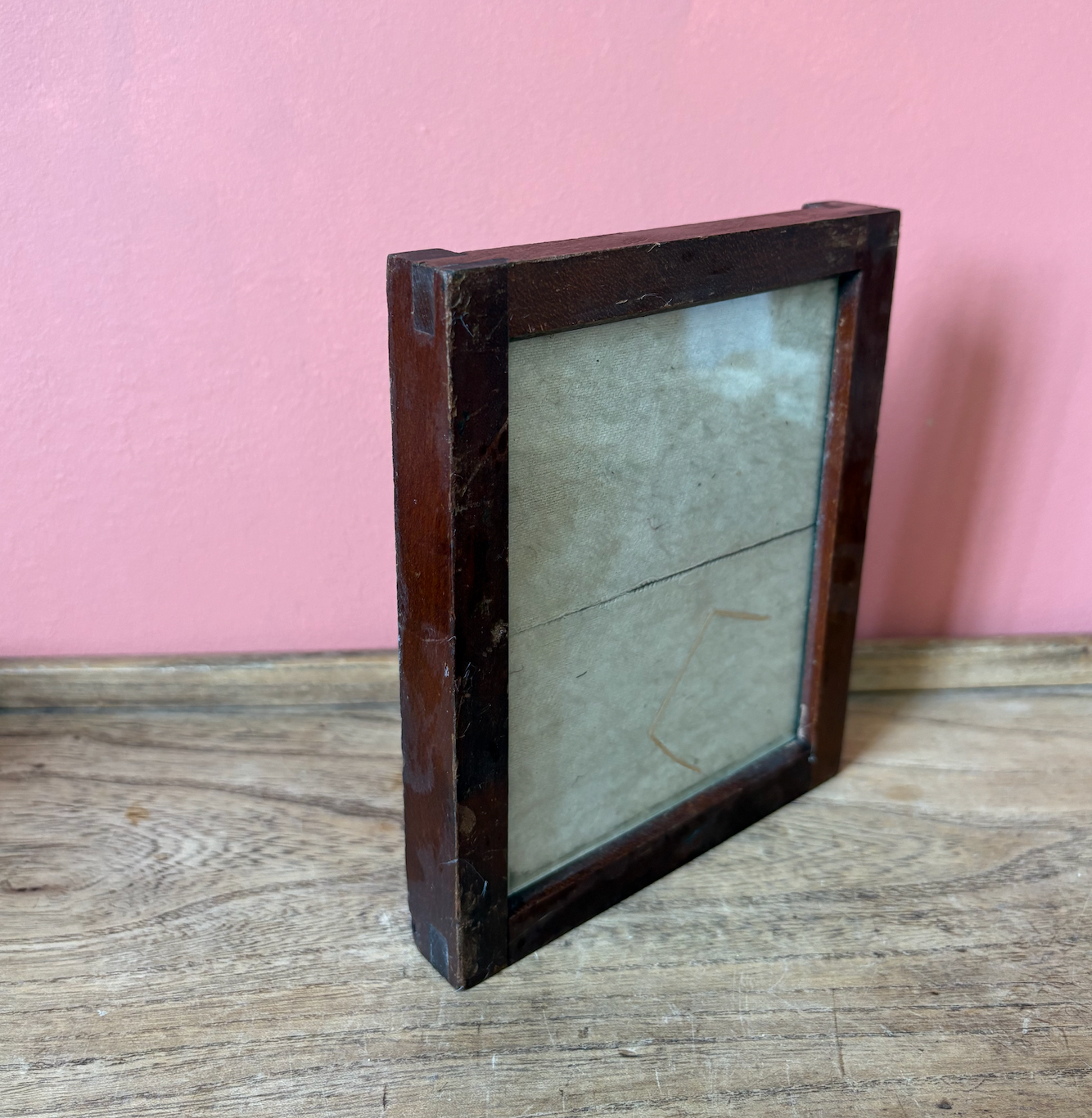 Early Kodak Negative Plate Wooden Photo Frame