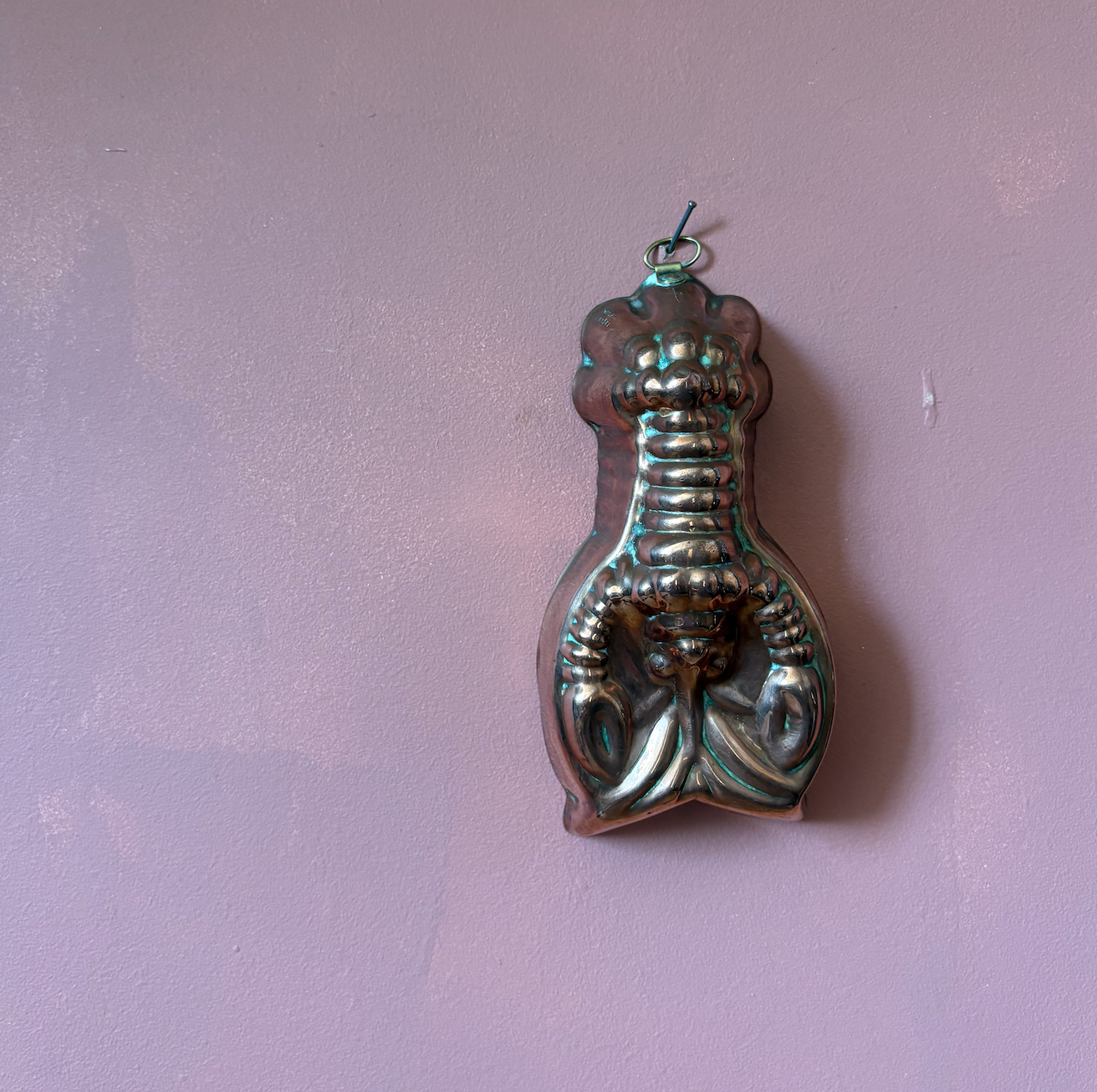Small Lagus Portuguese Lobster Copper Jelly Mould