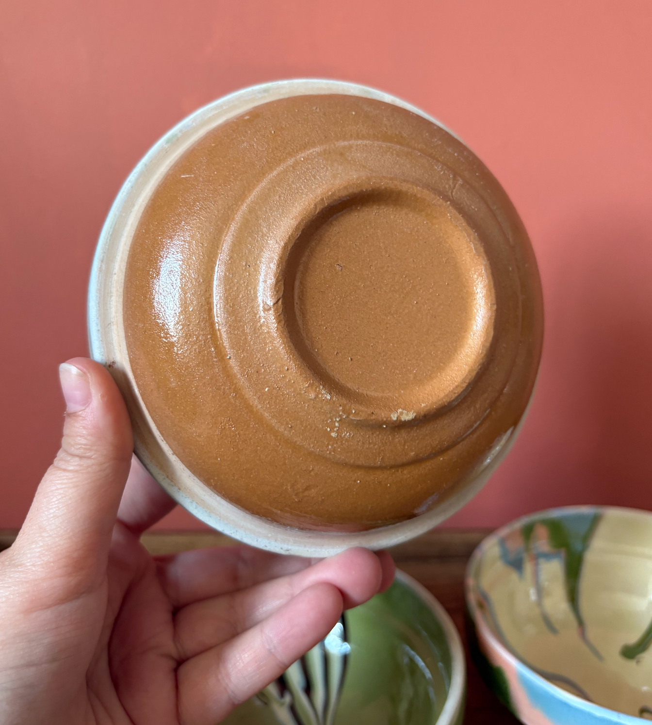 Small Romanian Slipware Bowls - Mixed Colours