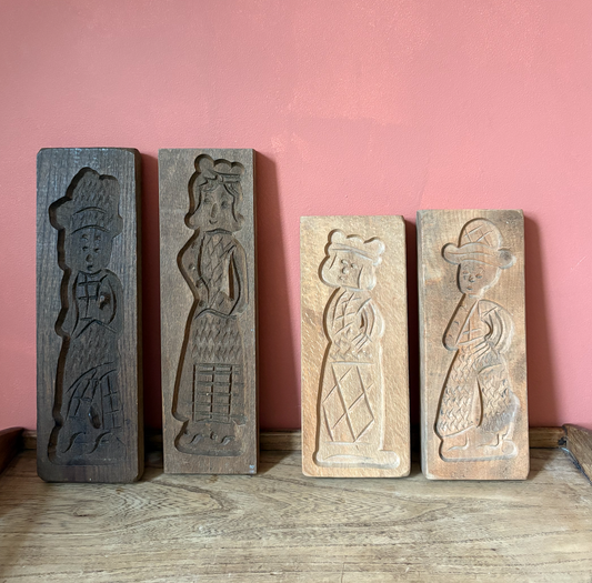 Speculoos Wooden Gingerbread Moulds - Two Sets available.