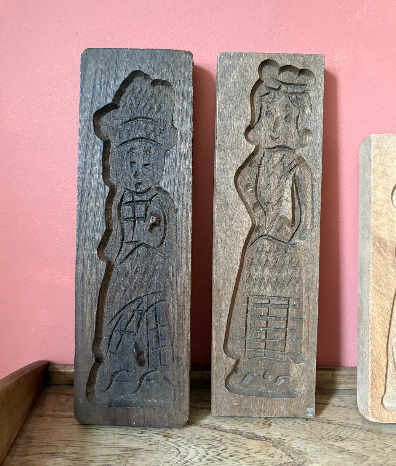 Speculoos Wooden Gingerbread Moulds - Two Sets available.