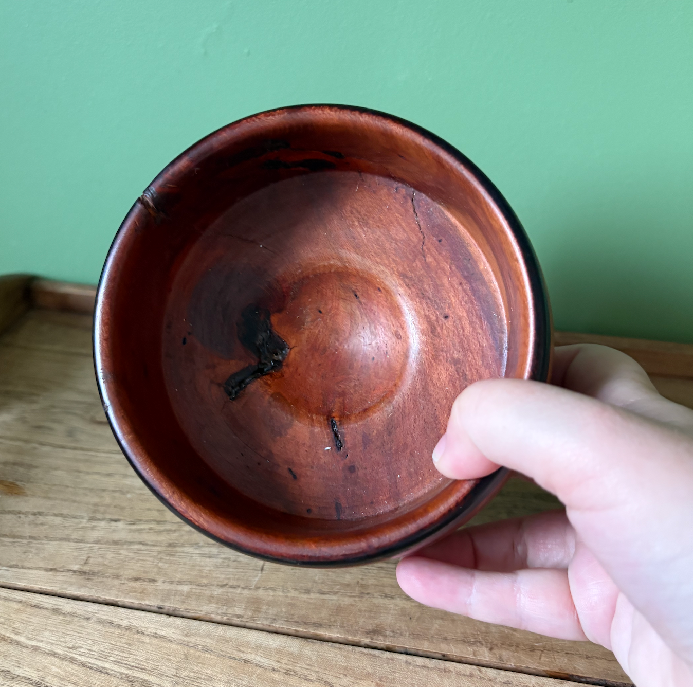 Rustic Wooden Mortar & Pestle