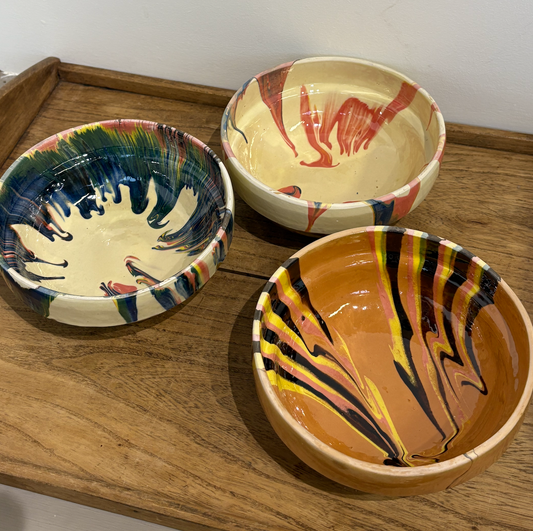 Selection of Medium Slipware Bowls - Sold Individually