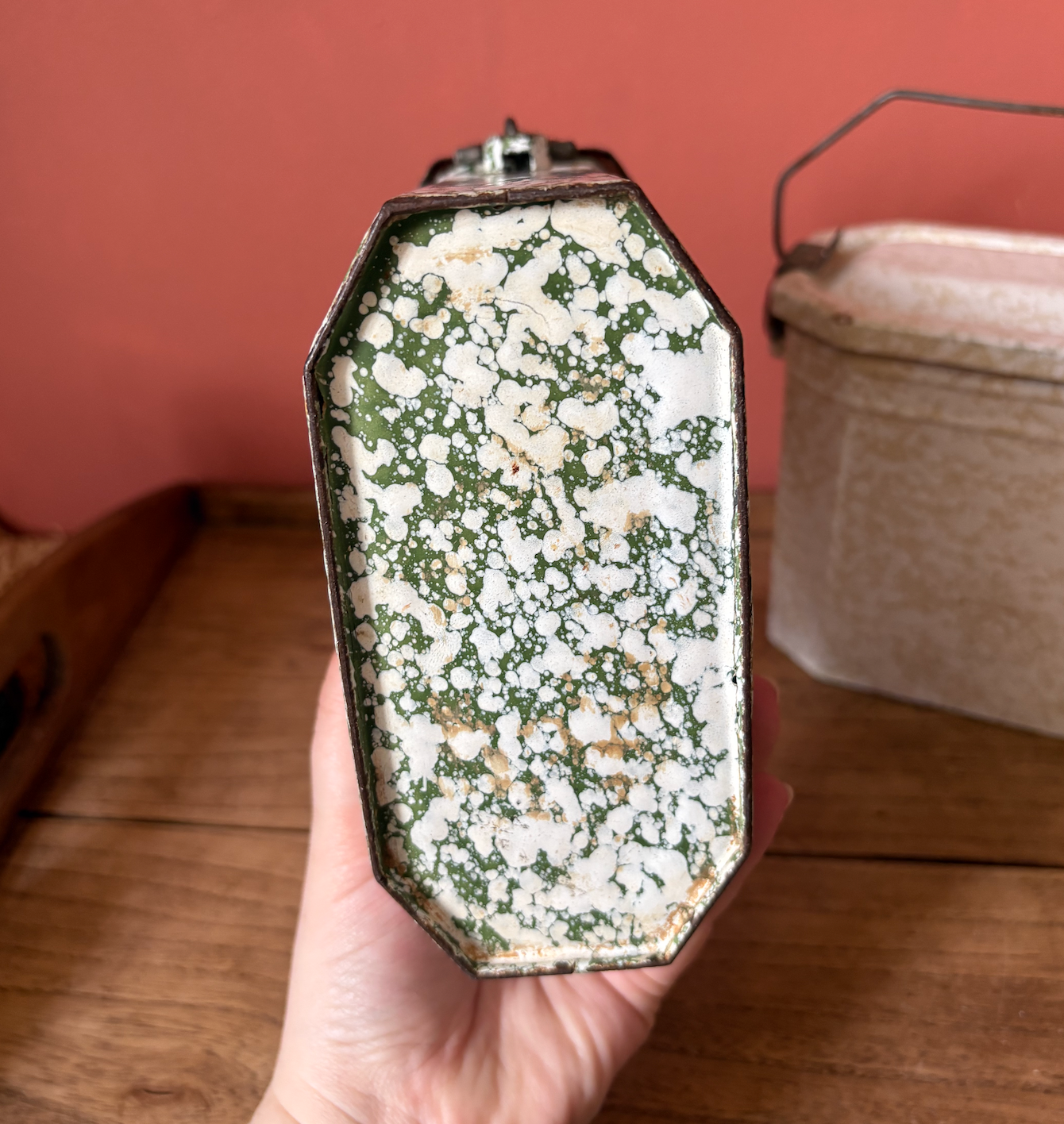 Selection of Enamel French Lunch Boxes - Sold Individual