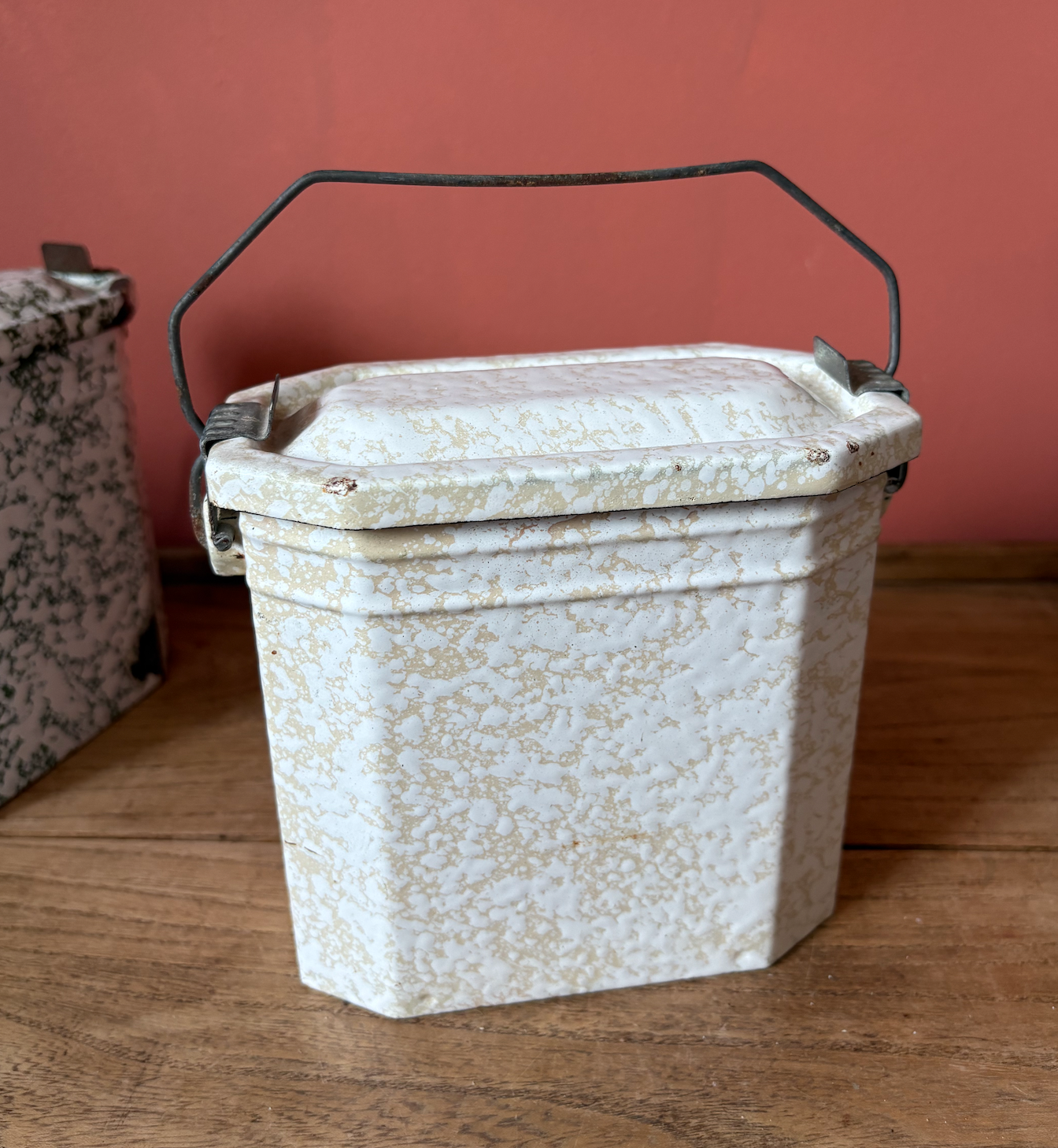 Selection of Enamel French Lunch Boxes - Sold Individual