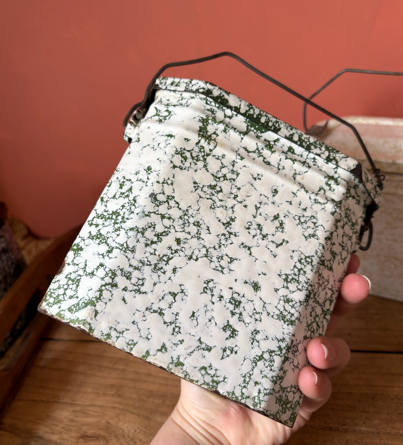 Selection of Enamel French Lunch Boxes - Sold Individual