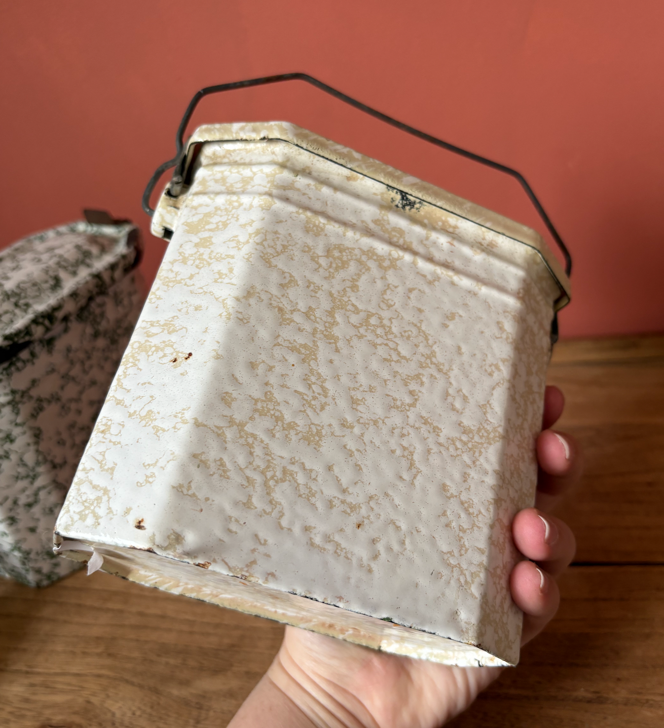 Selection of Enamel French Lunch Boxes - Sold Individual