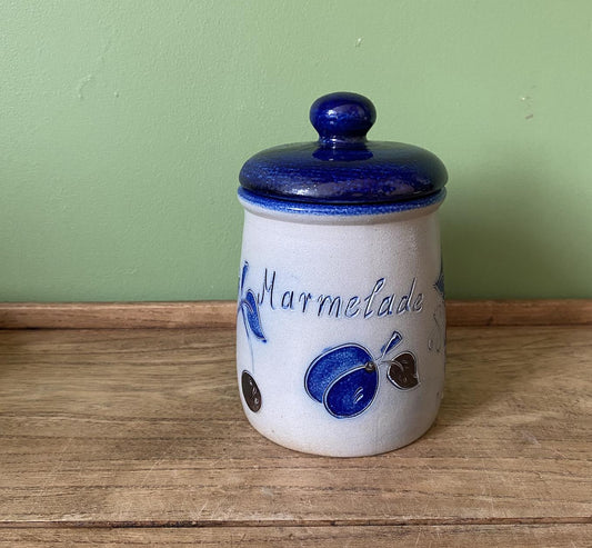 French Salt Glaze Marmelade Pot