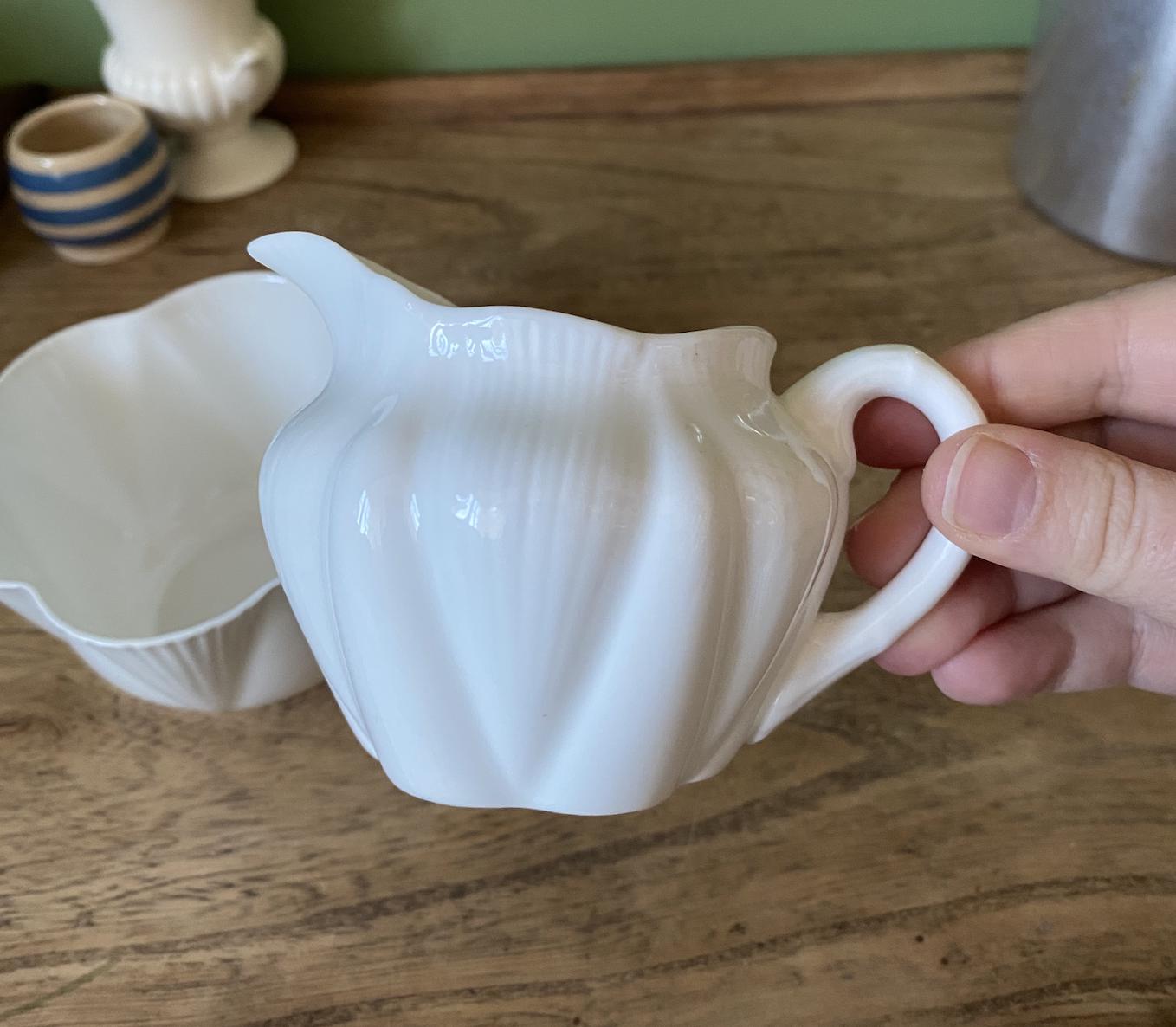 Shelly's Dainty Bone China Creamer and Sugar Bowl