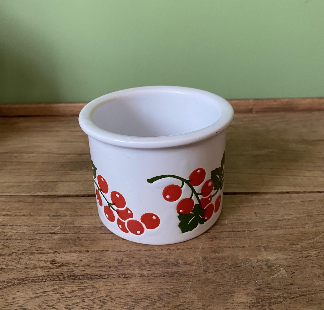 Vintage Waechtersbach Berry Jam Condiment Crock Dish  W.Germany