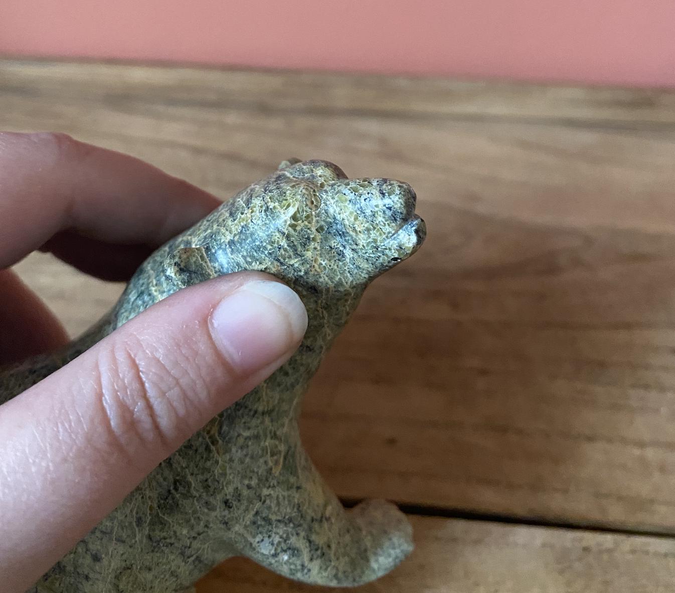 Carved Soapstone Bear