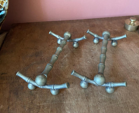 Silver Plated Bamboo Style Knife Rests