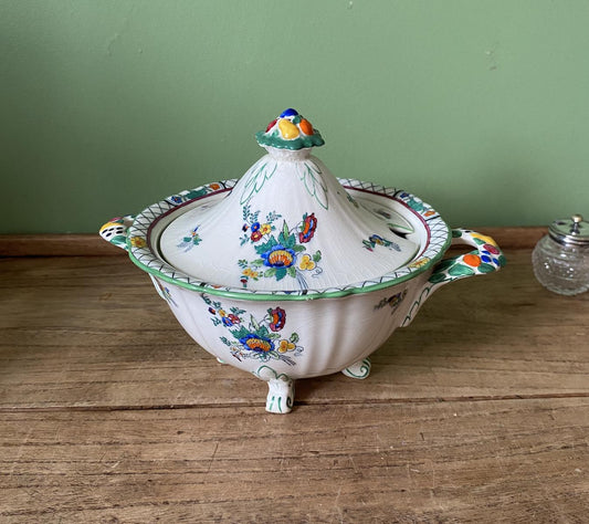 Masons Strathmore Green Lidded Tureen