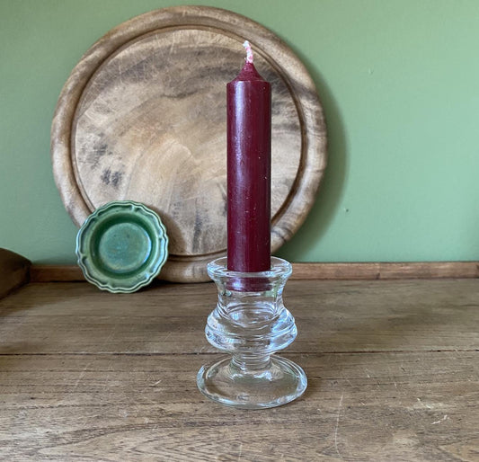 Single Glass Candle Holder