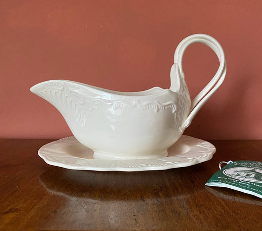 Classic Creamware Leedsware Gravy Boat | Harrogate