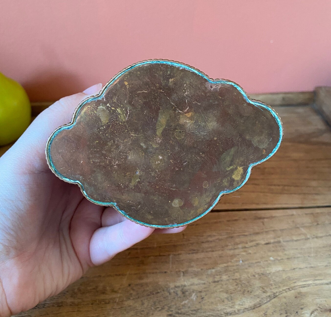 Antique Art Nouveau Copper Tea Caddy